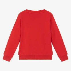 HUGO Tops*Boys Red Cotton Sweatshirt