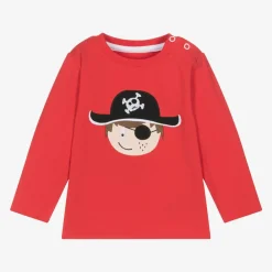 Blade amp; Rose Tops*Boys Red Cotton Tim The Pirate Top