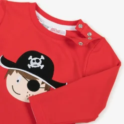 Blade amp; Rose Tops*Boys Red Cotton Tim The Pirate Top