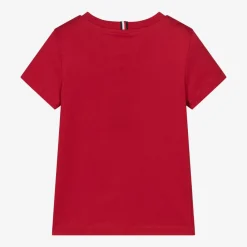 Tommy Hilfiger Tops*Boys Red Cotton T-Shirt
