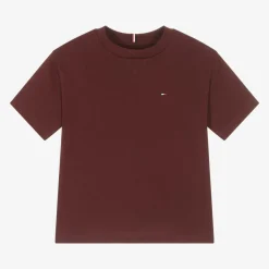 Tommy Hilfiger Tops*Boys Red Cotton T-Shirt
