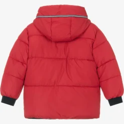 Mayoral Coats & Jackets*Boys Red Hooded Puffer Coat