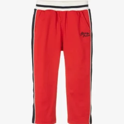 KENZO KIDS Trousers*Boys Red Jersey Snake Joggers
