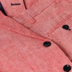 Romano Suits*Boys Red Linen Suit