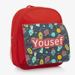 Treat Republic Bags*Boys Red Personalised Rocket Backpack (30cm)
