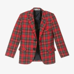 Beau KiD Suits|Suits*Boys Red Tartan Check Shorts Suit