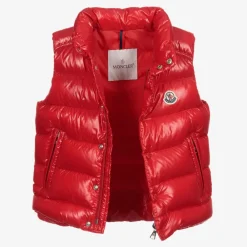 Moncler Enfant Coats & Jackets*Boys Red Tib Down Puffer Gilet