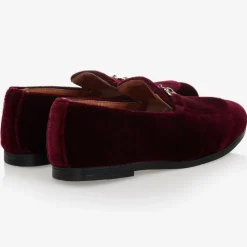 Romano Loafers & Moccasins|Loafers & Moccasins*Boys Red Velvet Loafers