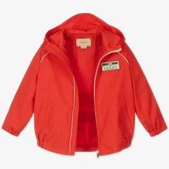 Gucci Coats & Jackets*Boys Red Web Windbreaker Jacket