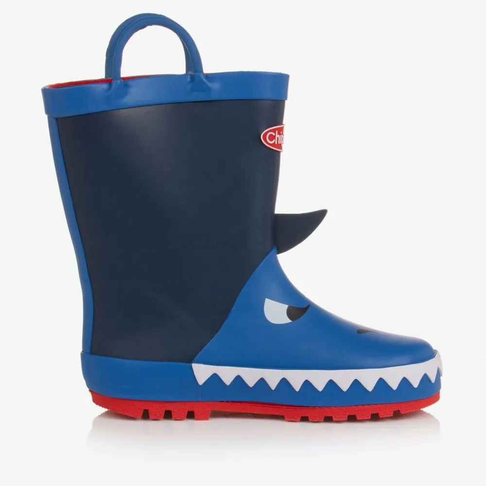 Chipmunks Rain Boots|Rain Boots*Boys Royal Blue Shark Rain Boots