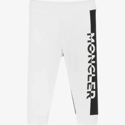 Moncler Enfant Trousers*Boys White & Black Joggers