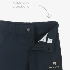 AIGNER Outfit Sets*Boys White & Blue Cotton Shorts Set