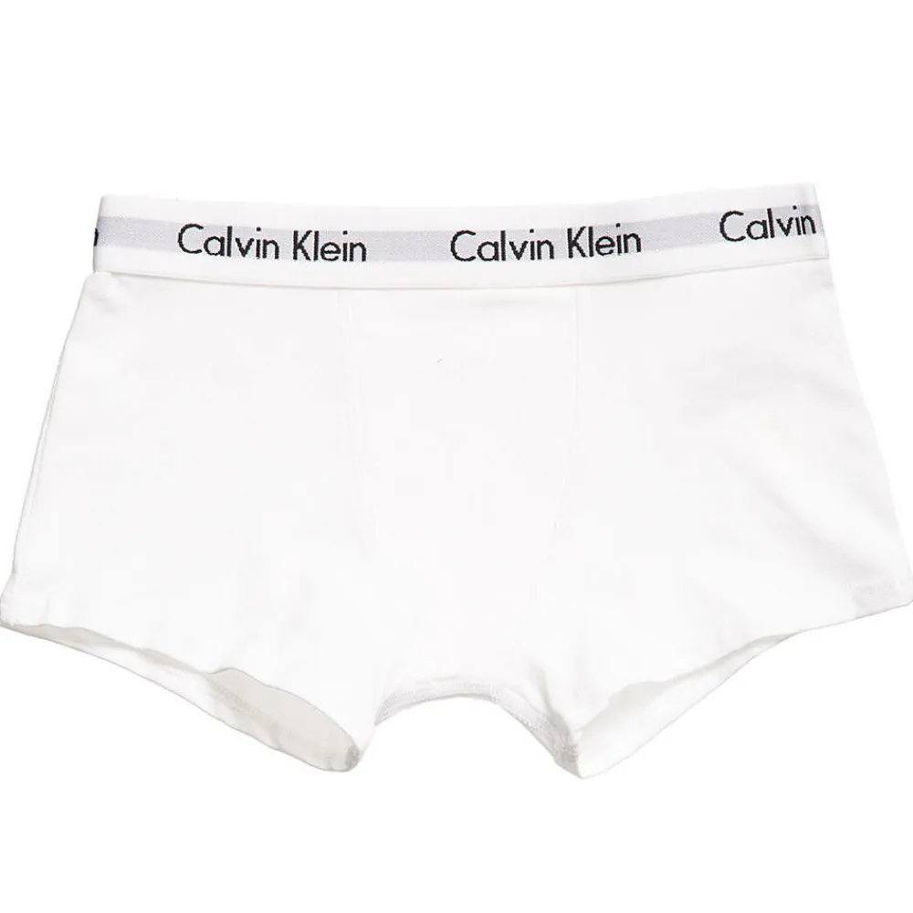 Calvin Klein Underwear*Boys White & Grey Cotton Boxer Briefs (Pack of 2)