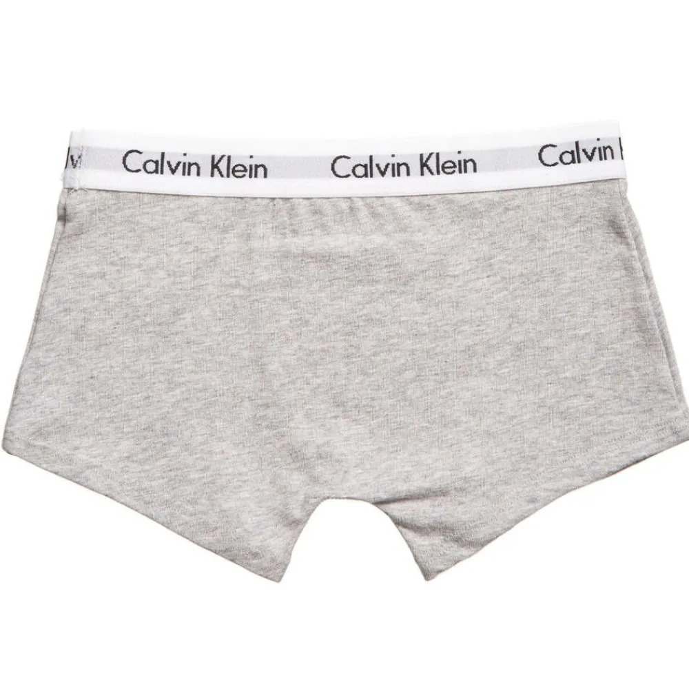 Calvin Klein Underwear*Boys White & Grey Cotton Boxer Briefs (Pack of 2)