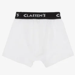 Claesens Underwear*Boys White Cotton Boxers (2 Pack)