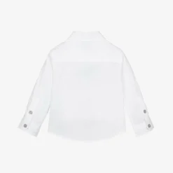 Emporio Armani Tops*Boys White Cotton Eagle Logo Shirt