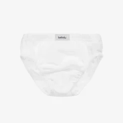 Babidu Underwear*Boys White Cotton Pants