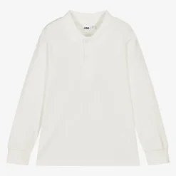 iDO Baby Tops*Boys White Cotton Rugby Shirt