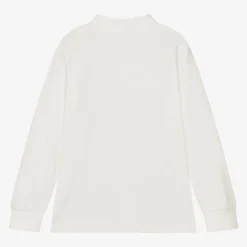 iDO Baby Tops*Boys White Cotton Rugby Shirt