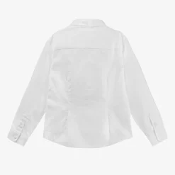 Emporio Armani Tops*Boys White Cotton Shirt