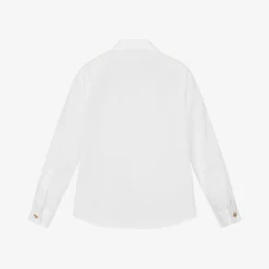 Versace Tops*Boys White Cotton Shirt