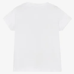 KENZO KIDS Tops*Boys White Cotton Tiger T-Shirt