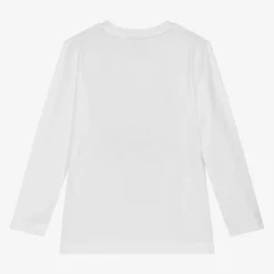 BOSS Tops*Boys White Cotton Top