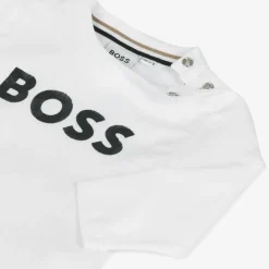 BOSS Tops*Boys White Cotton Top