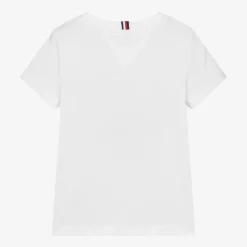 Tommy Hilfiger Tops*Boys White Cotton T-Shirt