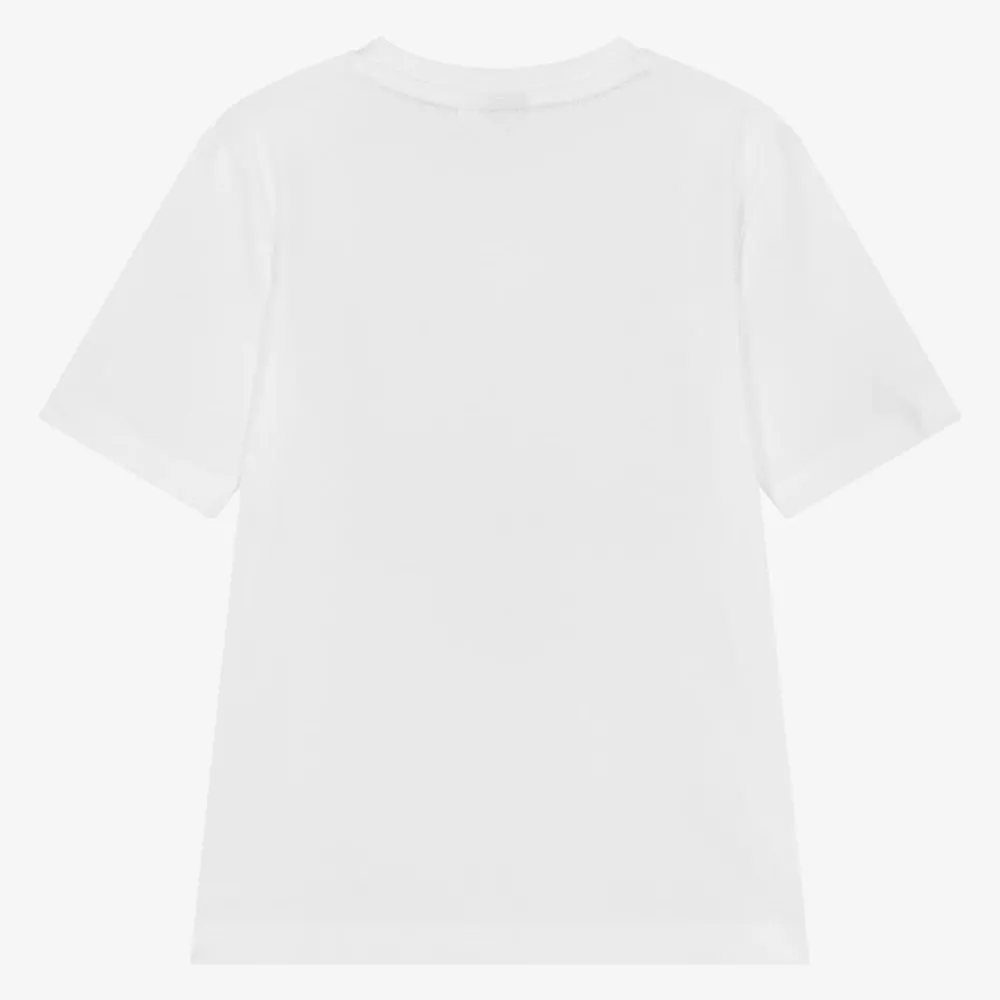 BOSS Tops*Boys White Cotton T-Shirt