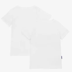 Claesens Underwear*Boys White Cotton T-Shirt Vests (2 Pack)