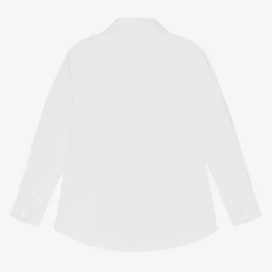 Mayoral Tops*Boys White Cotton Twill Shirt