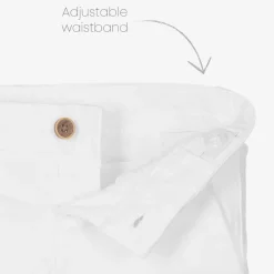 Mayoral Shorts*Boys White Cotton Twill Shorts