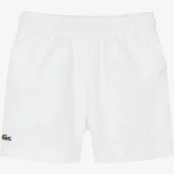 Lacoste Shorts|Activewear*Boys White Crocodile Sports Shorts