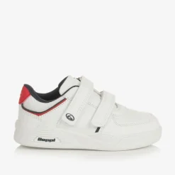 Beppi Trainers|Trainers*Boys White Faux Leather Velcro Trainers
