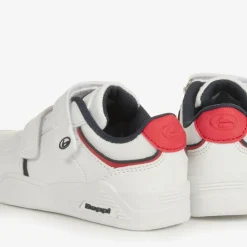 Beppi Trainers|Trainers*Boys White Faux Leather Velcro Trainers
