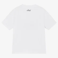 iDO Junior Tops*Boys White Graphic Cotton T-Shirt