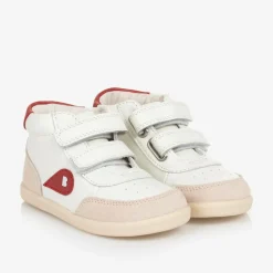 Bobux IWalk Trainers|Trainers*Boys White Leather High-Top Trainers