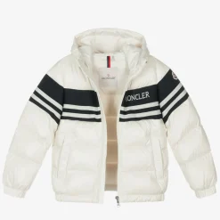 Moncler Enfant Coats & Jackets*Boys White Mangal Down Puffer Jacket