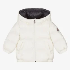 Moncler Enfant Coats & Jackets*Boys White New Macaire Down Padded Jacket