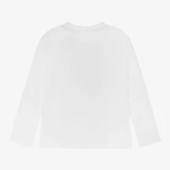 HUGO Tops*Boys White Organic Cotton Top