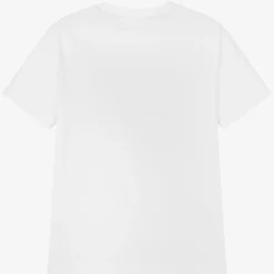HUGO Tops*Boys White Organic Cotton T-Shirt