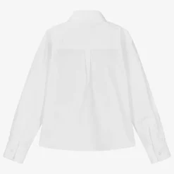 Dr. Kid Tops*Boys White Oxford Cotton Shirt