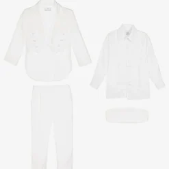 Beau KiD Suits*Boys White Tuxedo Suit