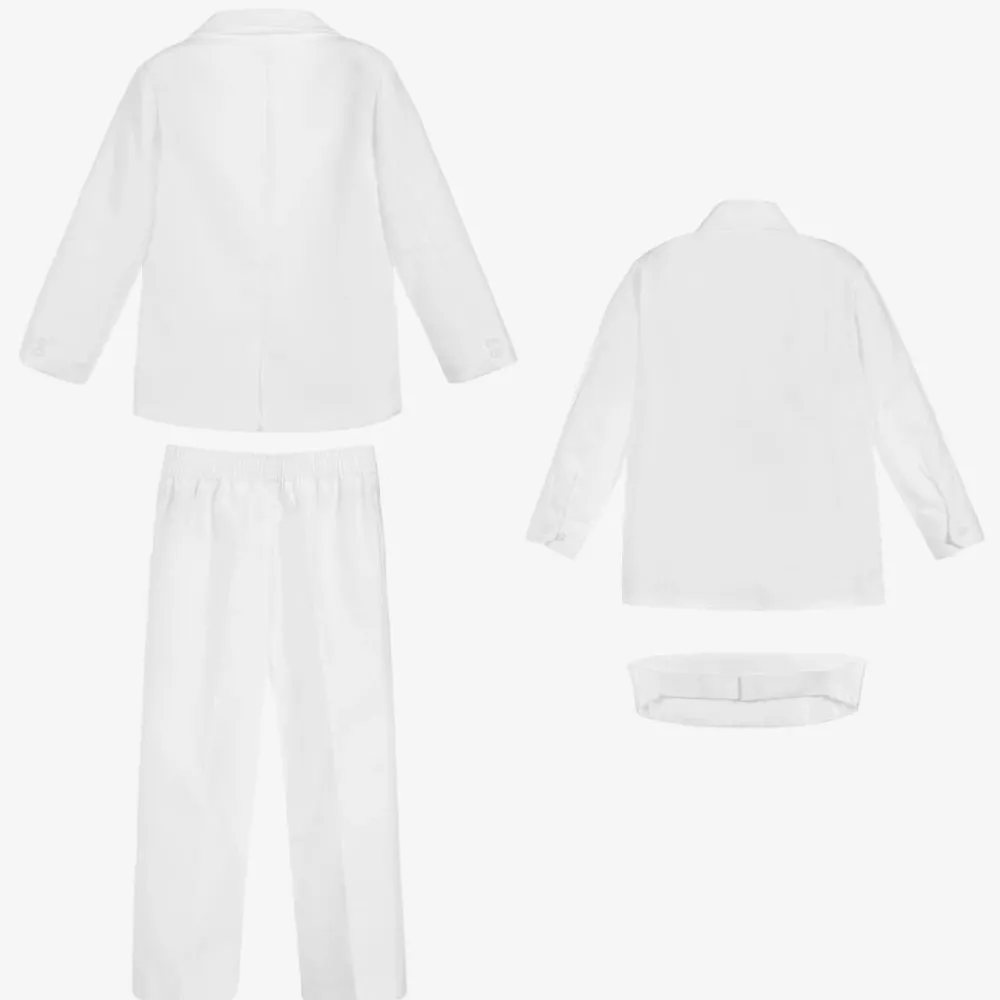 Beau KiD Suits*Boys White Tuxedo Suit