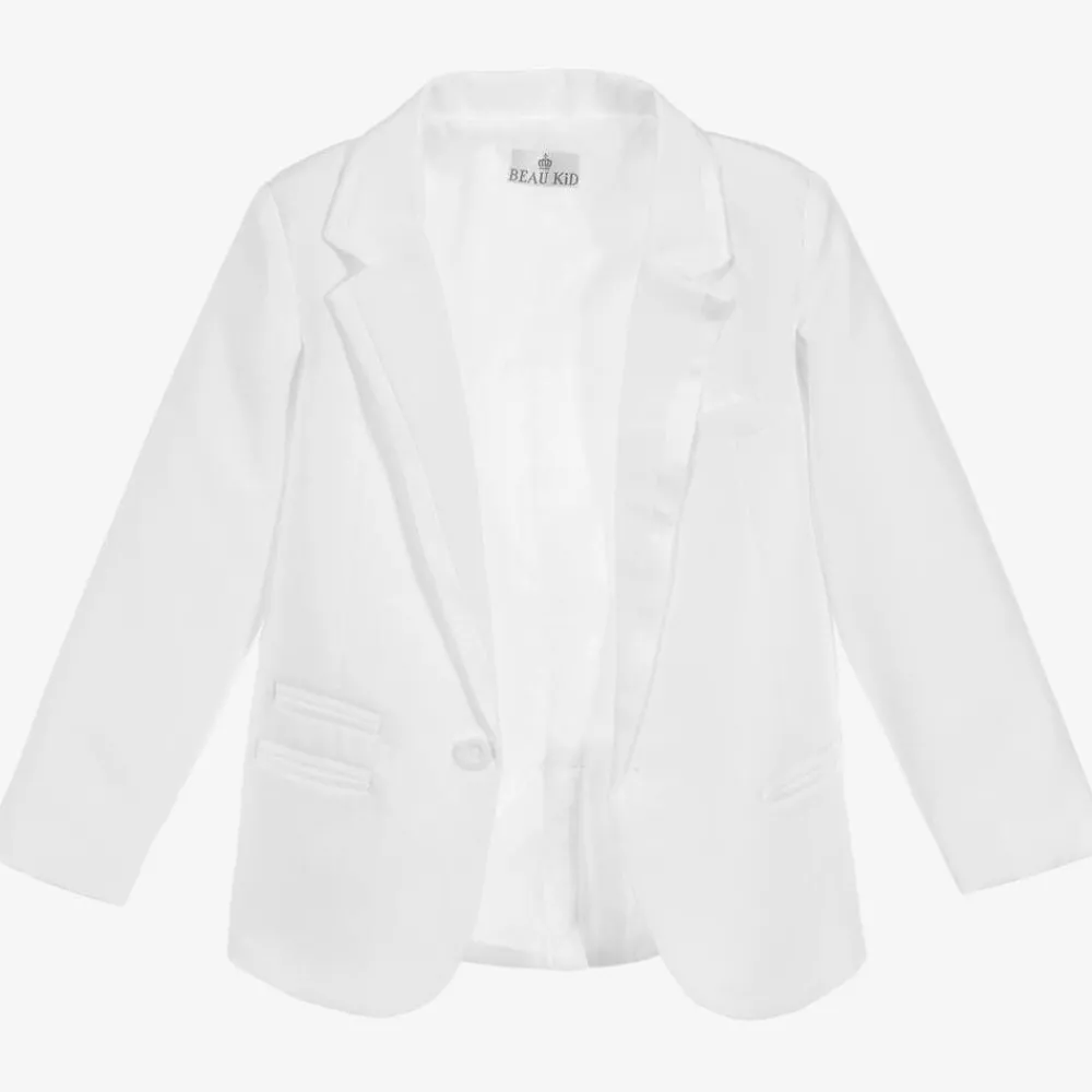 Beau KiD Suits*Boys White Tuxedo Suit