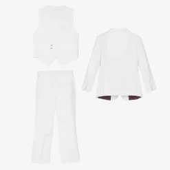 Romano Suits*Boys White Twill Suit