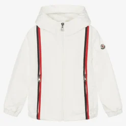 Moncler Enfant Coats & Jackets*Boys White Windcheater Jacket