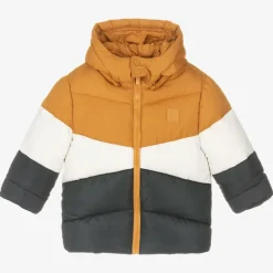 Mayoral Coats & Jackets*Boys Yellow Colourblock Puffer Coat