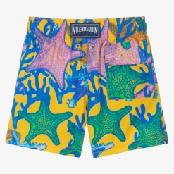 Vilebrequin Swimwear*Boys Yellow Glowed Stars Swim Shorts